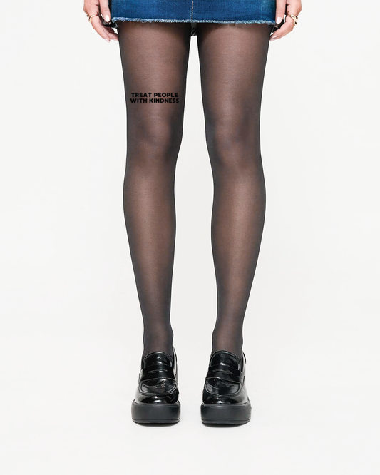 Treat People With Kindness Statement Tights